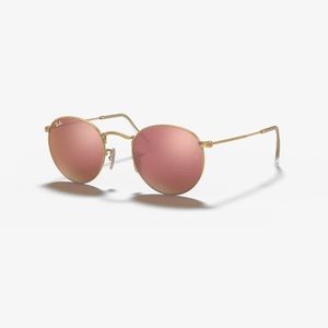 RAYBAN ROSE GOLD SUNGLASSES